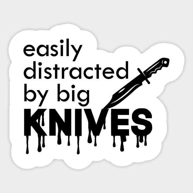 Easily distracted Sticker by Tees by Ginger